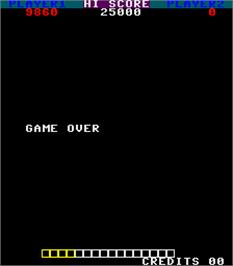 Game Over Screen for Power Surge.