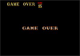 Game Over Screen for Riot City.