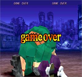 Game Over Screen for Rival Schools.