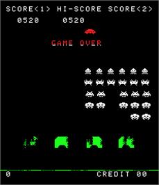 Game Over Screen for Space Attack.