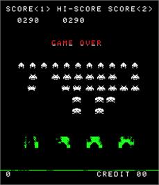 Game Over Screen for Space Attack II.