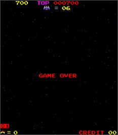 Game Over Screen for Space Bird.