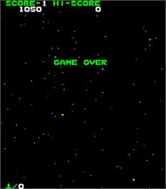 Game Over Screen for Space Cruiser.