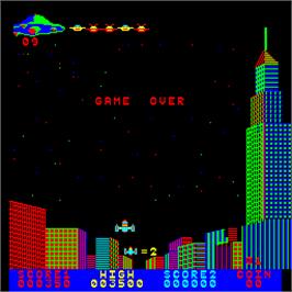 Game Over Screen for Space Echo.