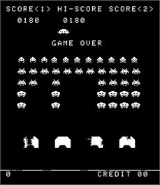 Game Over Screen for Space Invaders.