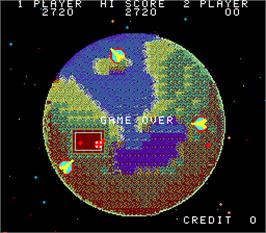 Game Over Screen for Space Seeker.