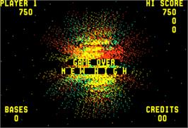 Game Over Screen for Space Zap.