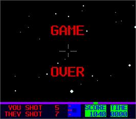 Game Over Screen for Star Fire 2.
