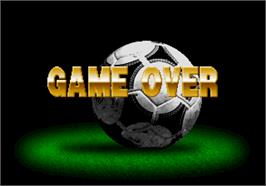 Game Over Screen for Super Visual Soccer: Sega Cup.
