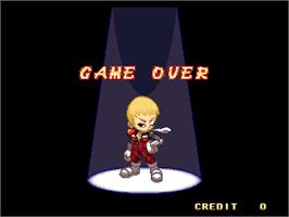 Game Over Screen for Touki Denshou -Angel Eyes-.