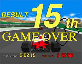 Game Over Screen for Virtua Formula.