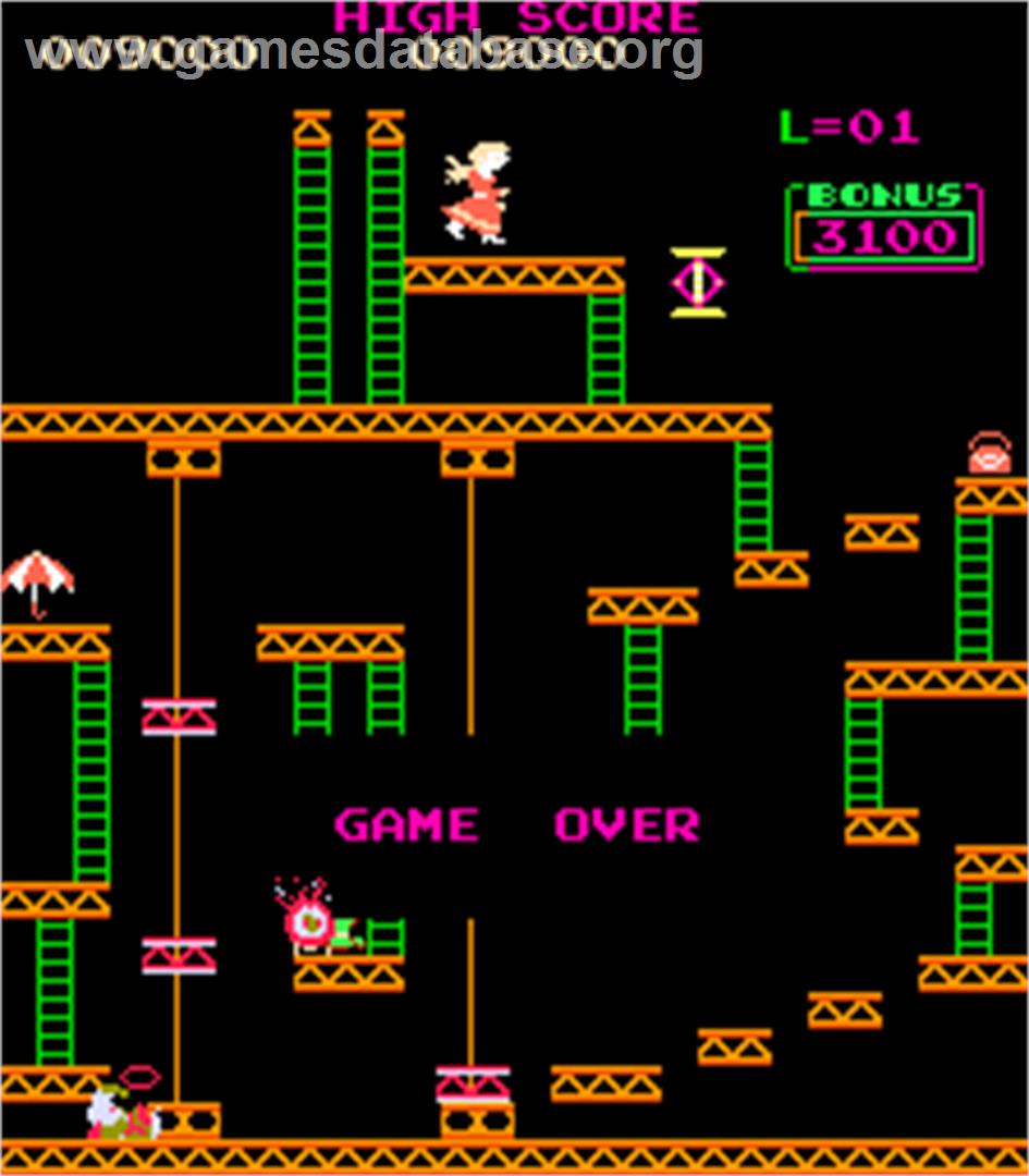 Crazy Kong - Arcade - Artwork - Game Over Screen