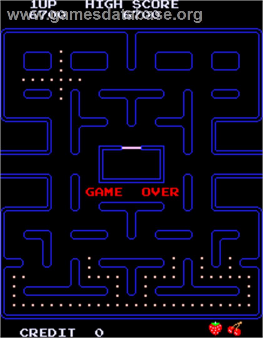 Piranha - Arcade - Artwork - Game Over Screen