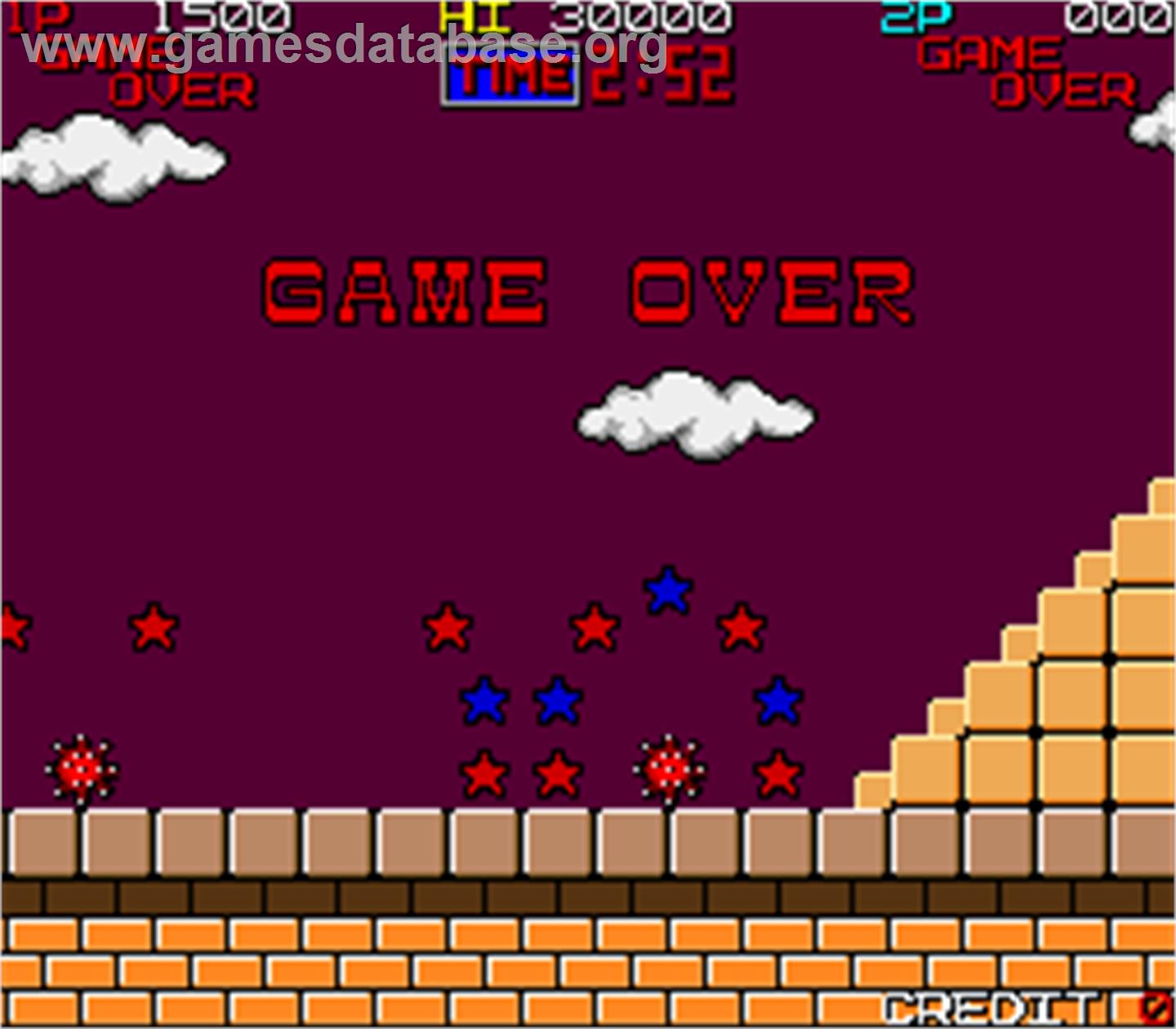 Popper - Arcade - Artwork - Game Over Screen