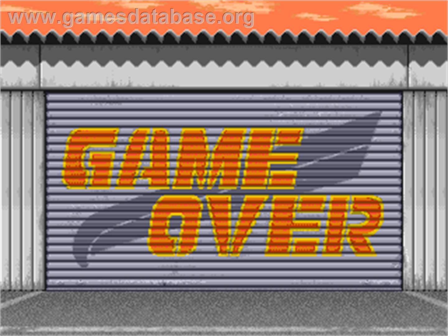 Racing Beat - Arcade - Artwork - Game Over Screen