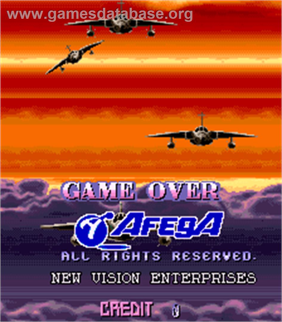 Red Hawk - Arcade - Artwork - Game Over Screen