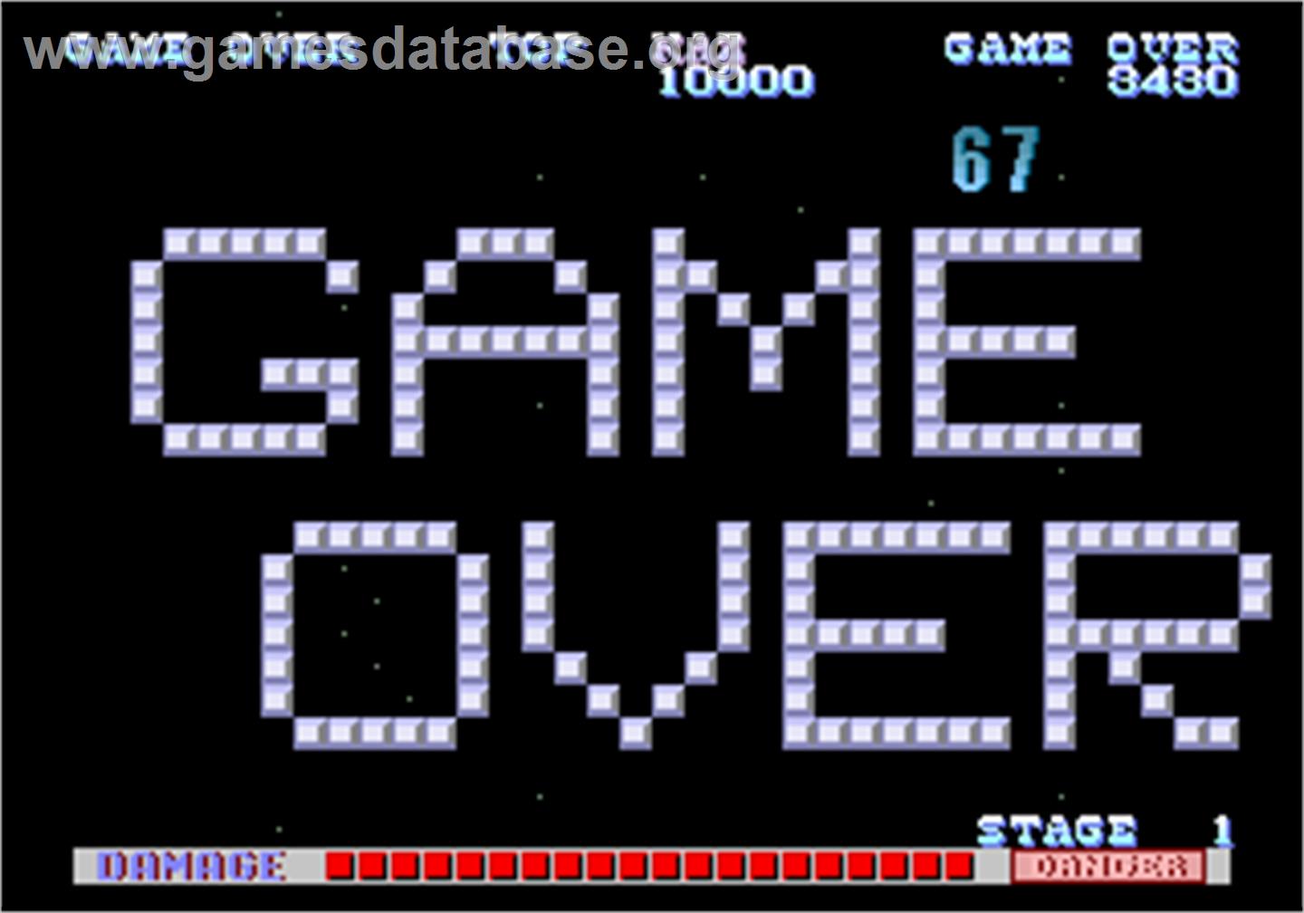 SDI - Strategic Defense Initiative - Arcade - Artwork - Game Over Screen