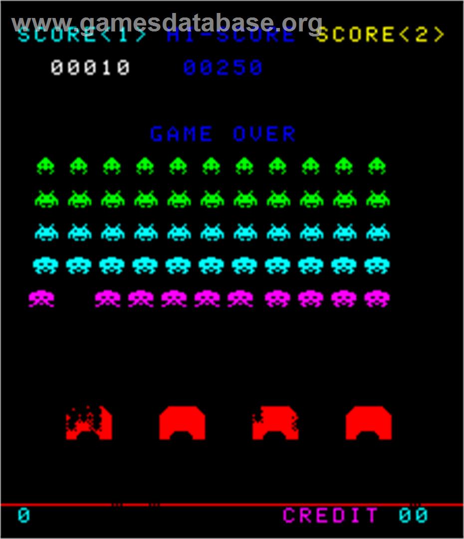 Space Invaders - Arcade - Artwork - Game Over Screen