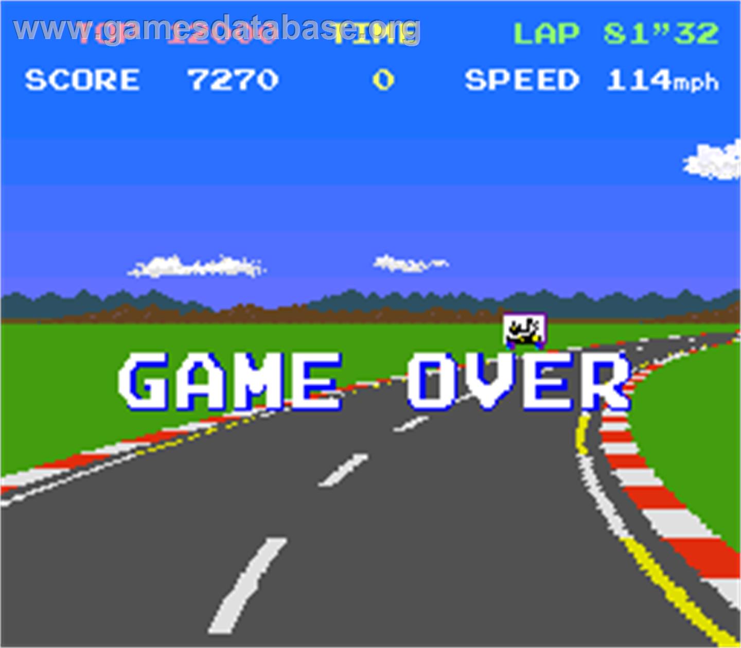 Top Racer - Arcade - Artwork - Game Over Screen