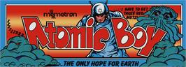 Arcade Cabinet Marquee for Atomic Boy.