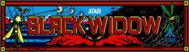 Arcade Cabinet Marquee for Black Widow.