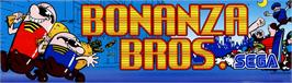 Arcade Cabinet Marquee for Bonanza Bros.