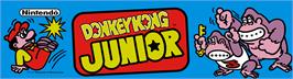 Arcade Cabinet Marquee for Donkey Kong Jr..