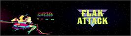 Arcade Cabinet Marquee for Flak Attack.