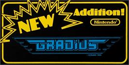 Arcade Cabinet Marquee for Gradius.