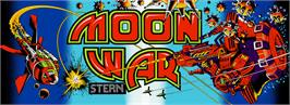 Arcade Cabinet Marquee for Moon War.