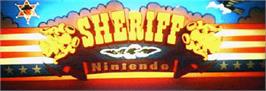 Arcade Cabinet Marquee for Sheriff.