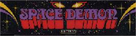 Arcade Cabinet Marquee for Space Demon.