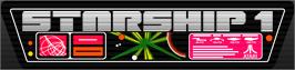 Arcade Cabinet Marquee for Starship 1.