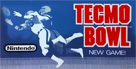 Arcade Cabinet Marquee for Tecmo Bowl.