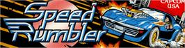 Arcade Cabinet Marquee for The Speed Rumbler.