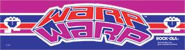 Arcade Cabinet Marquee for Warp Warp.