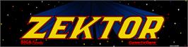 Arcade Cabinet Marquee for Zektor.