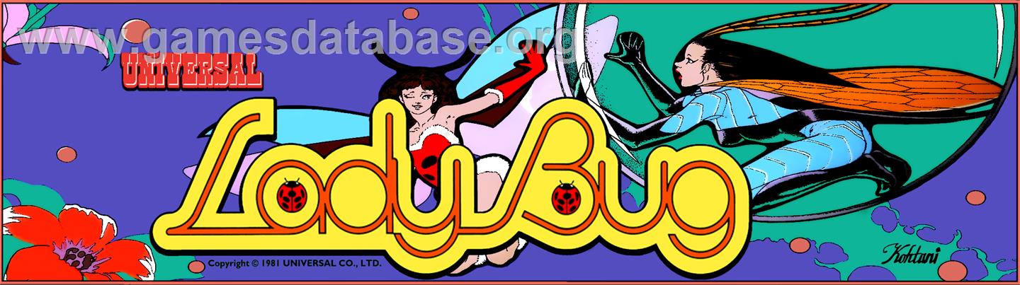 Lady Bug - Arcade - Artwork - Marquee