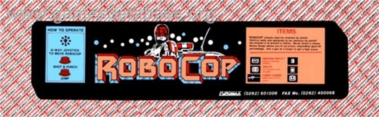 Robocop - Arcade - Artwork - Marquee