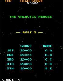 High Score Screen for Gatsbee.