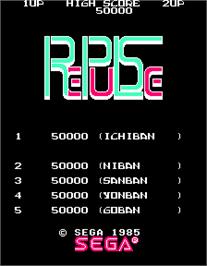 High Score Screen for Repulse.