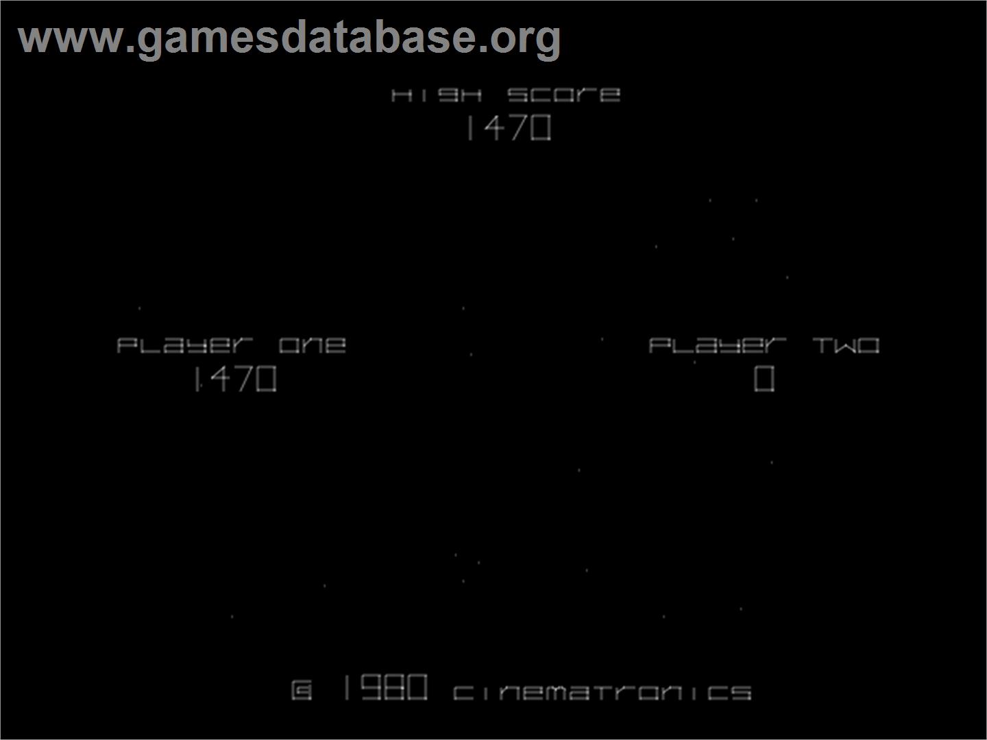 Space Fortress - Arcade - Artwork - High Score Screen