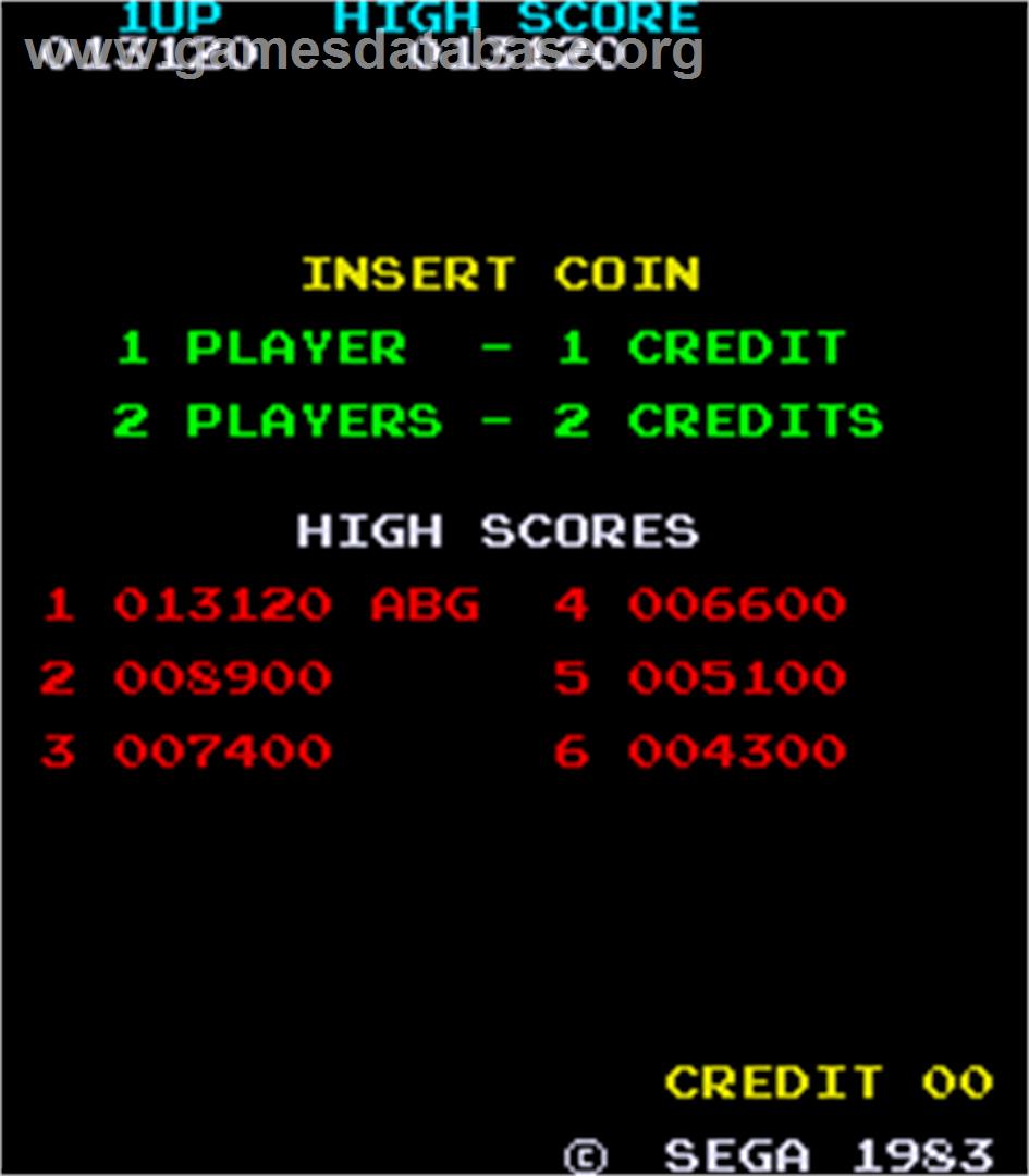 Tip Top - Arcade - Artwork - High Score Screen