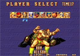Select Screen for 3 Count Bout / Fire Suplex.