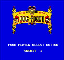 Select Screen for Acrobatic Dog-Fight.