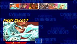 Select Screen for Cyberbots: Fullmetal Madness.