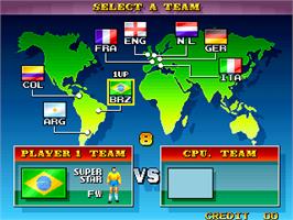 Select Screen for Dream Soccer '94.