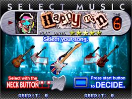 Select Screen for Guitar Freaks.