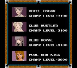 Select Screen for Super Pool III.