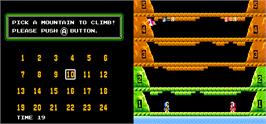 Select Screen for Vs. Ice Climber Dual.